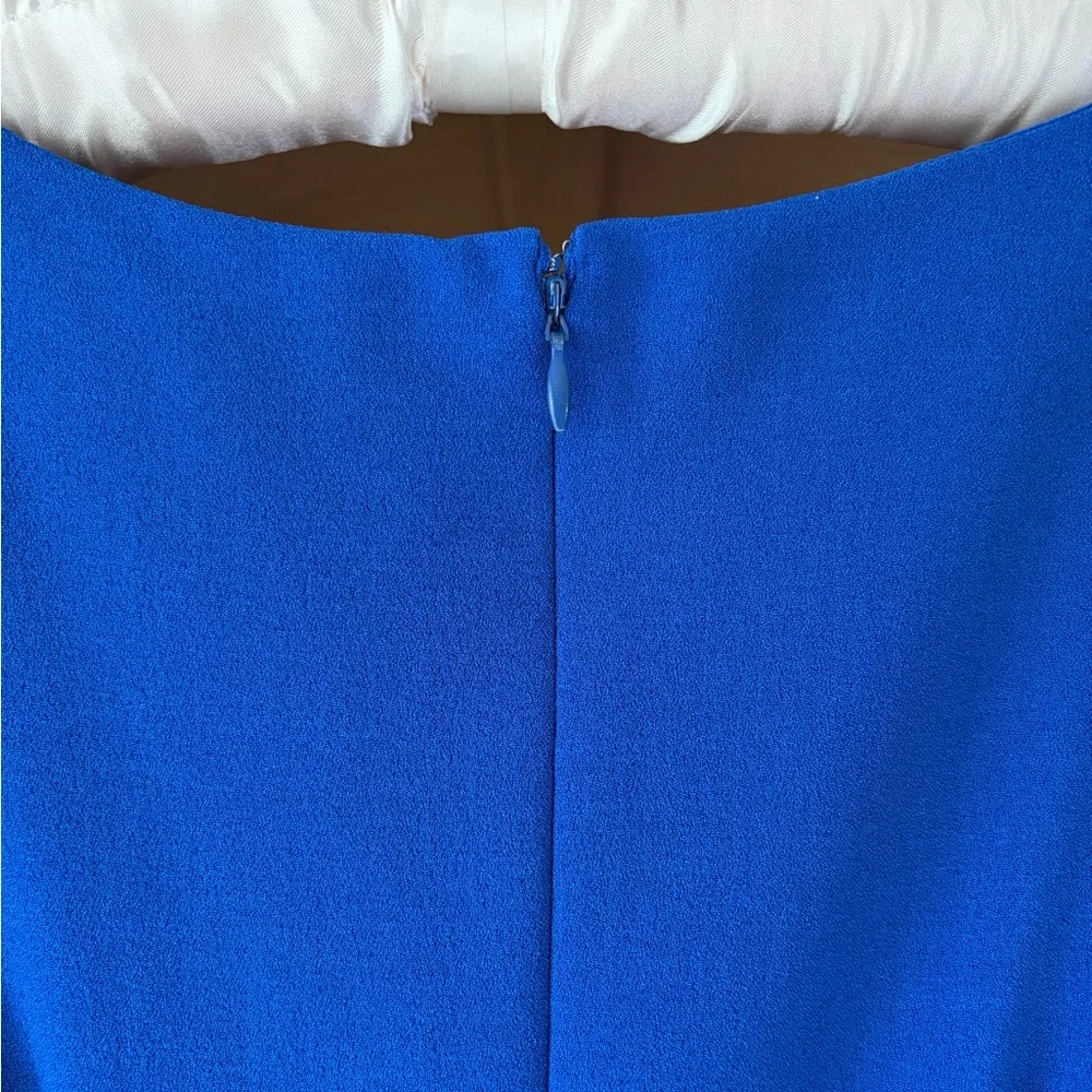 Eliza J•Cap Sleeve Tiered Drop Waist A-Line Dress | Cobalt Blue | Size 6 - Picture 8 of 12